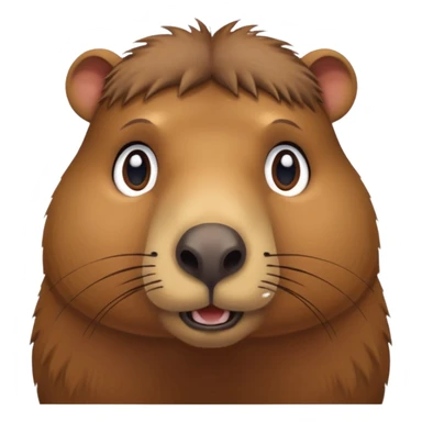 nervous capibara sticker