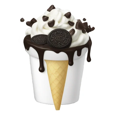 Oreo frozen yogurt with color sticker