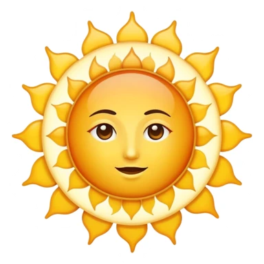 Arabic sun sticker