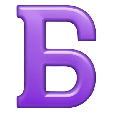 purple capital letter "T" alphabet sticker