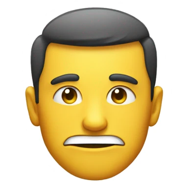 A smug smirking face sticker