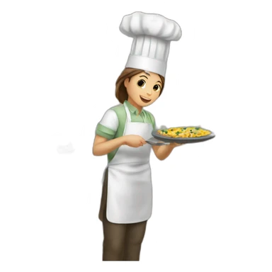 Castor en train de cuisiner sticker