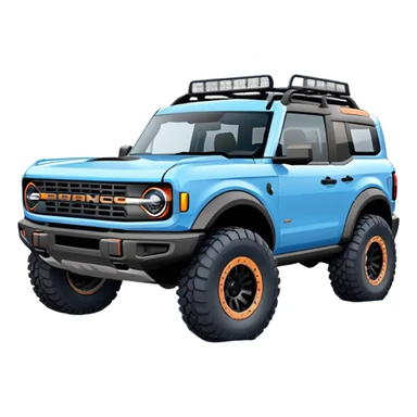 Ford bronco sport area powder blue sticker