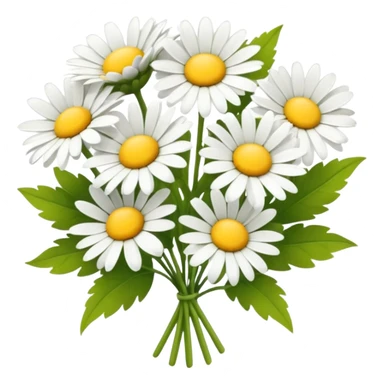 bouquet of 5 daisy sticker