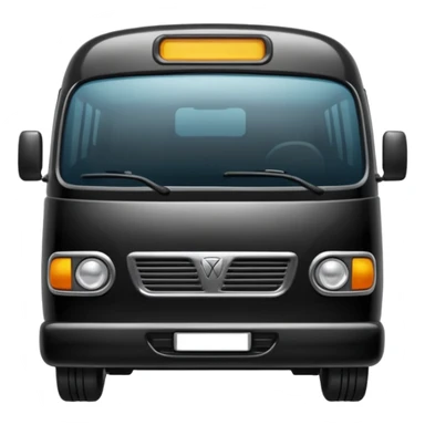 black minibus sticker
