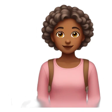 A girl with the warmth of spring sticker