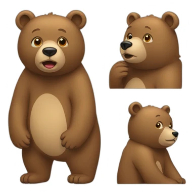 Bear with autism sticker
