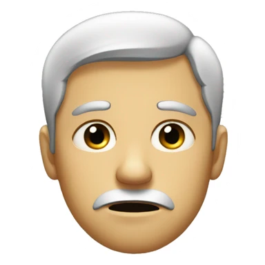 Sad man with tear in eye sticker