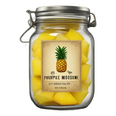 Pineapple moonshine sticker