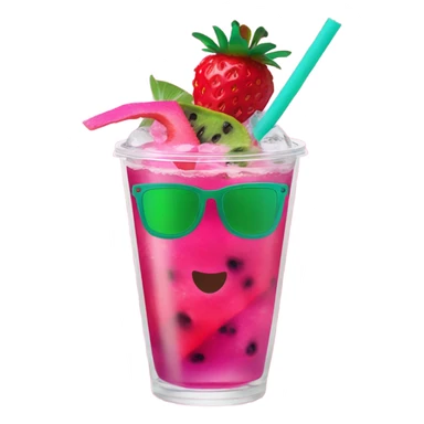 Dunkin’ Donuts strawberry dragon fruit refresher  sticker