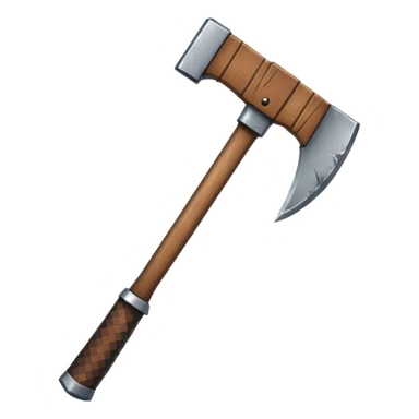 AXE IN THE STYLE OF THE MINECRAFT GAME sticker