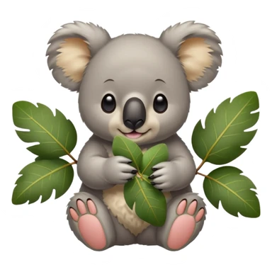 koala eating breakfast sticker