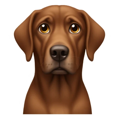 Brown dog looking at viewer meme sticker