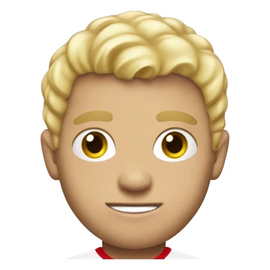 Evil Liverpool fan boy with blonde hair sticker