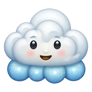 cloud with the sparkles emoji sticker