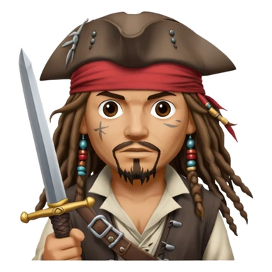Capitan Jack sparrow sticker