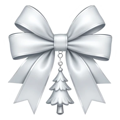 NOT A BOW A CHRISTMAS DECORATION THAT HAS BOWS ON IT AND IS WHITE AND AESTHETIC FROM PINTEREST sticker