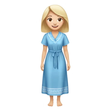 ligth woman housewife clothes full body  sticker