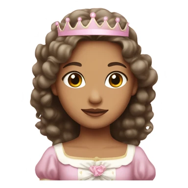 Princess with light pink ribbon sticker