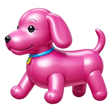  SPAM meat jeff koons style inflatable puppy  art sculpture  sticker