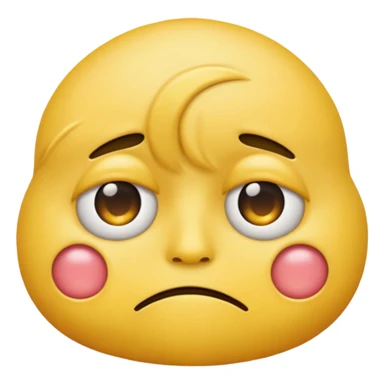 Emoji with eyebags sticker