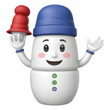 Salt shaker with a face natural has a 2 legs sticker