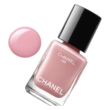 Light pink nail polish by Chanel sticker