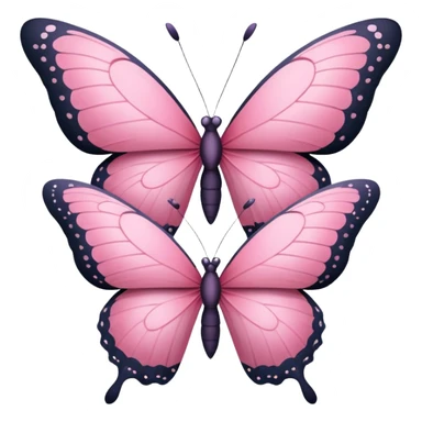 3 pink butterflies sticker
