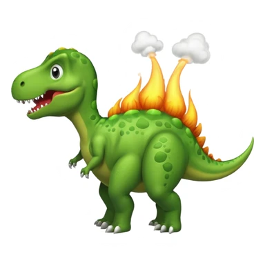 Dino farting from his butt sticker