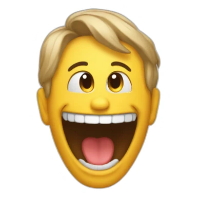 Emoji qui tire la langue sur le coter sticker