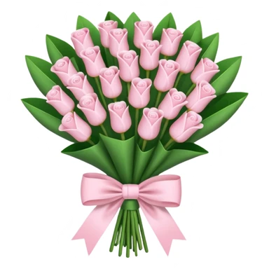 Money bouquet with a light pink bow on it sticker