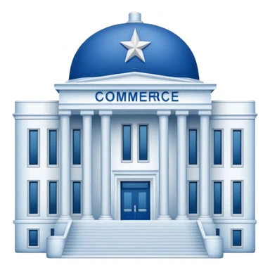 News graphic of department of commerce sticker