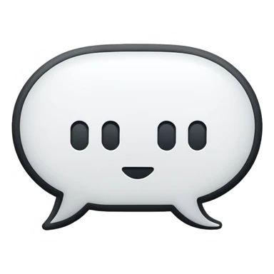 speech bubble with AI letters inside sticker