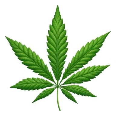 Marihuana hoja sticker