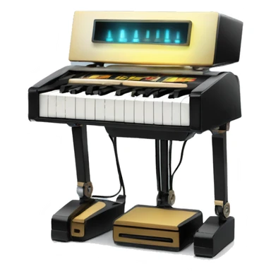 PianoKeys LED DaftPunk-style robot talk box sticker