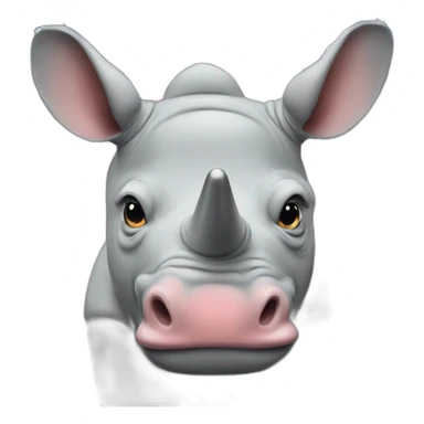 a patriotic rhino sticker