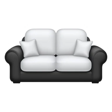comfy white couch sticker
