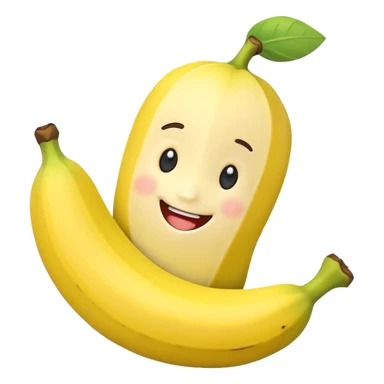 Cartoon cute banana toy sticker