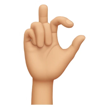 Hand showing by fingers letters “d” and “b” sticker