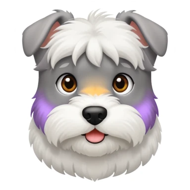 schnauzerwhite mini schnauzer sticker