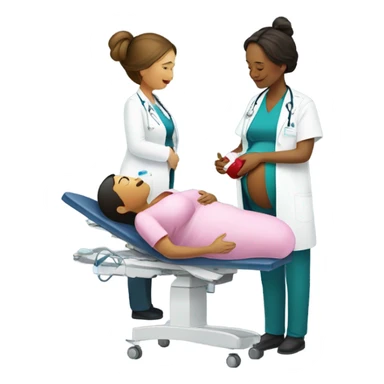 pregnant women having blood drawn sticker