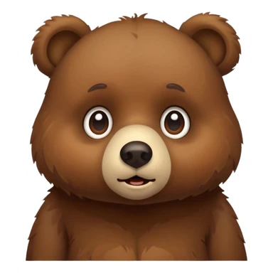 Tiny little bear confused  sticker