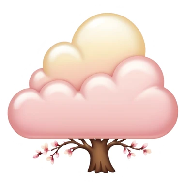 A creamy pastel yellow softly blushed with whisper-pink undertones and a milky pearlescent glow, like sunlight melting into cherry blossom air.  sticker