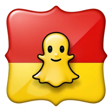 App logo for Snapchat with red X through it sticker
