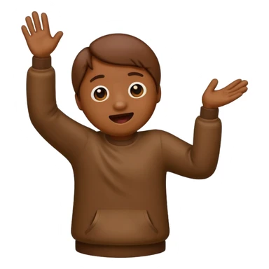 Poop emoji doing the dab sticker