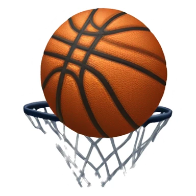 Pelota de baloncesto con una corona encima  sticker