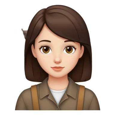 First time homeowner brunette girl  sticker