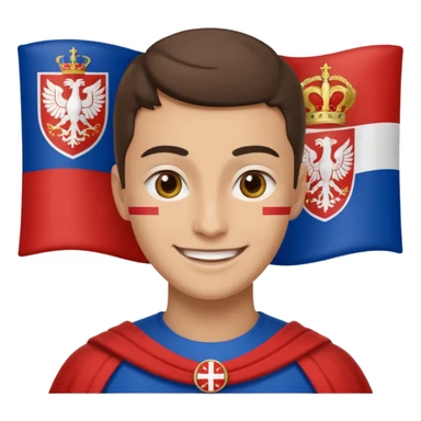 make me a emoji with serbian empire a  f sticker