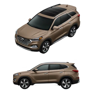 light brown suv Tuscan Hyundai  sticker