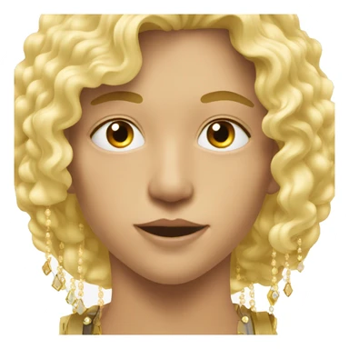 selfie with jewelry reflection, boy with blonde hair sticker